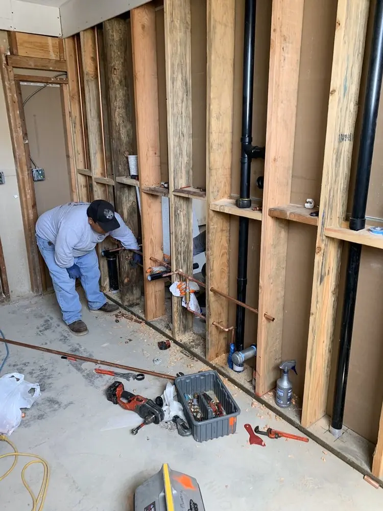 Commercial rough-in plumbing for Gas Line Repair in Islandton